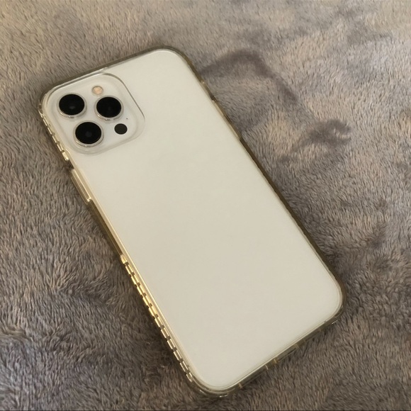 iPhone 13 Pro Max/ 12 Pro Max transparent clear hard CushionPro case - Picture 2 of 13